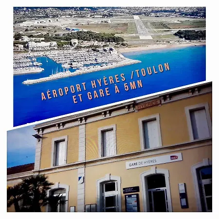 Port D’hyères Vue Et îles De Porquerolles Et Port-cros