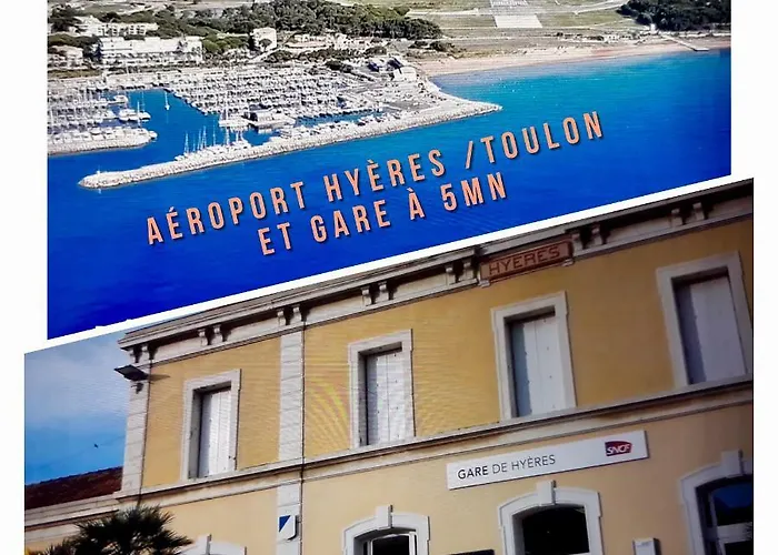 Port D'hyeres Vue Et Iles De Porquerolles Et Port-cros